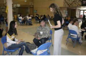 Inglemoor High students AmyJo Christensen