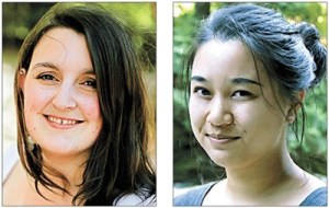 Corena Sharp and Rachel Hsu of Kenmore were named Outstanding Graduates from Western Washington University.