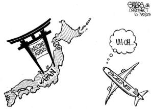 Japan welcomes Airbus and not Boeing | Cartoon for Oct. 12