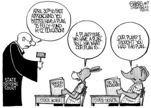 You better have a plan to fully-fund K-12 education | Cartoon for April 22