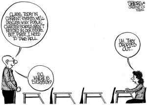 Discuss why Public Charter Schools are not needed | Cartoon for Nov. 21