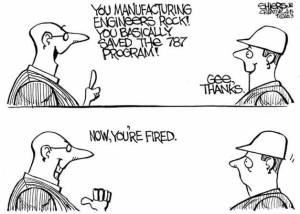 You basically saved the 787 program ... now you're fired | Cartoon for April 20
