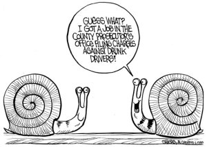 Filing charges against drunk drivers | Cartoon for June 18