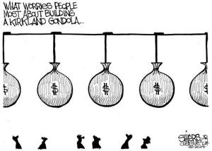 What worries people the most about a Kirkland gondola | Cartoon for Feb. 26