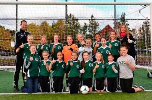 Northshore Select Club (NSC) GU11 Velocity is the North Puget Sound Division 2 champions. Bottom row from left: Assistant coach Celia Thurman