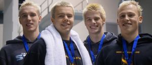 Inglemoor High School swimmers Fisher Munro