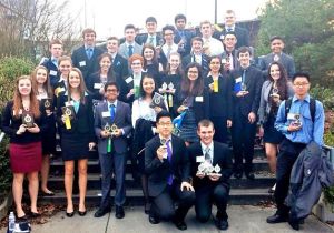Bothell High School FBLA student winners.