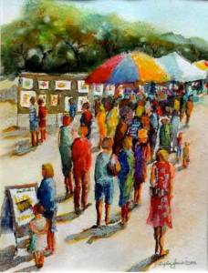 Lyla Jacobsen's 'Heading for the Festival.'