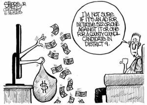Big money in local politics | Cartoon for Oct. 30