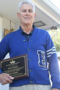 Dick Nicholl sports his 1957 Bothell High sweater.