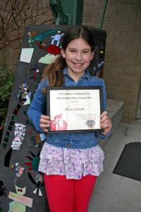 Lizzy Strande was named American Heart Association Top Student Fundraiser for Washington State.