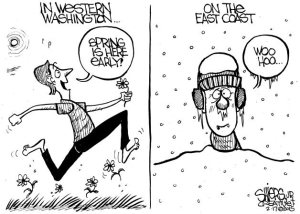 Western Washington versus East Coast weather | Cartoon