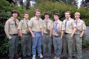 Seven local Scouts were honored in 2012 with the rank of Eagle Scout including