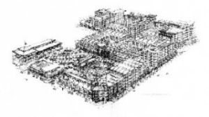 Urban Partners’ initial renderings for Kenmore Village by the Lake