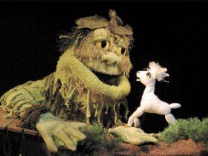 Thistle Theatre will present the story of the “Three Billy Goats Gruff” with puppets May 24 through June 1 at Bellevue Youth Theatre