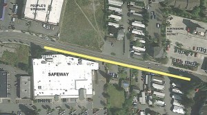 The City of Kenmore will begin a sidewalk improvement project on Northeast 181st Street this week. Contributed/City of Kenmore