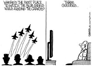 Where is the best place to see the Blue Angels | Cartoon