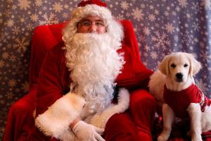 This year&rsquo;s holiday events include Pet Santa Photos at Canyon Park Mud Bay in Bothell. Contributed photo