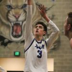 Bothell&rsquo;s Josh Kollman shoots a free throw in the second half of the Cougars&rsquo; 78-77 win over Juanita on Monday at Bothell High School. JOHN WILLIAM HOWARD/Bothell-Kenmore Reporter