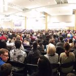 Parents and future students pack the commons area at North Creek High School on Nov. 21. JOHN WILLIAM HOWARD/Bothell-Kenmore Reporter