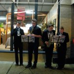Two brass quartets, made up of Bothell High School students, provided music for the length of Main Street.