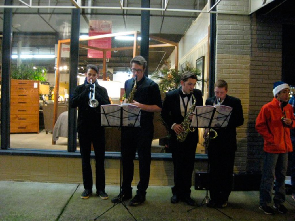 Two brass quartets, made up of Bothell High School students, provided music for the length of Main Street.