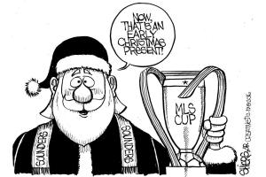 Now that is an early Christmas present! | Cartoon for Dec. 15 - Frank Shiers