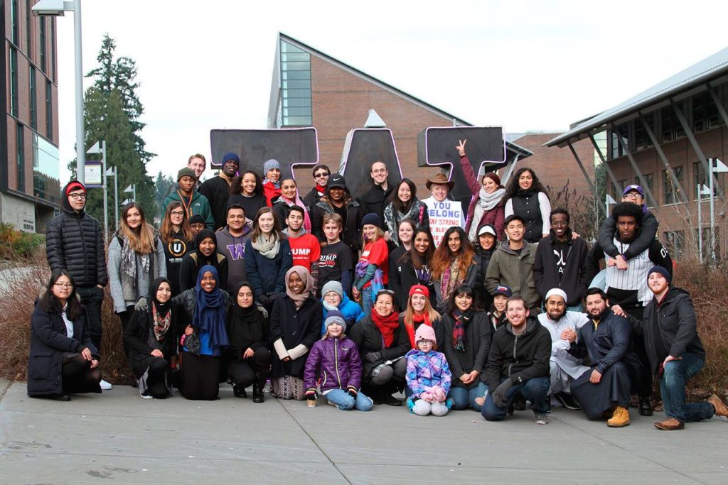 University of Washington Bothell students collaborate on a video project for their &ldquo;Arts in Context: Contemporary Muslim Artists&rdquo; course. IVAN CHUNG / Contributed photo