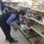 Congresswoman Suzan DelBene volunteers at the St. Vincent de Paul Thrift Store in Kenmore as part of this year&rsquo;s Martin Luther King, Jr. Day of Service. CATHERINE KRUMMEY / Kenmore Reporter