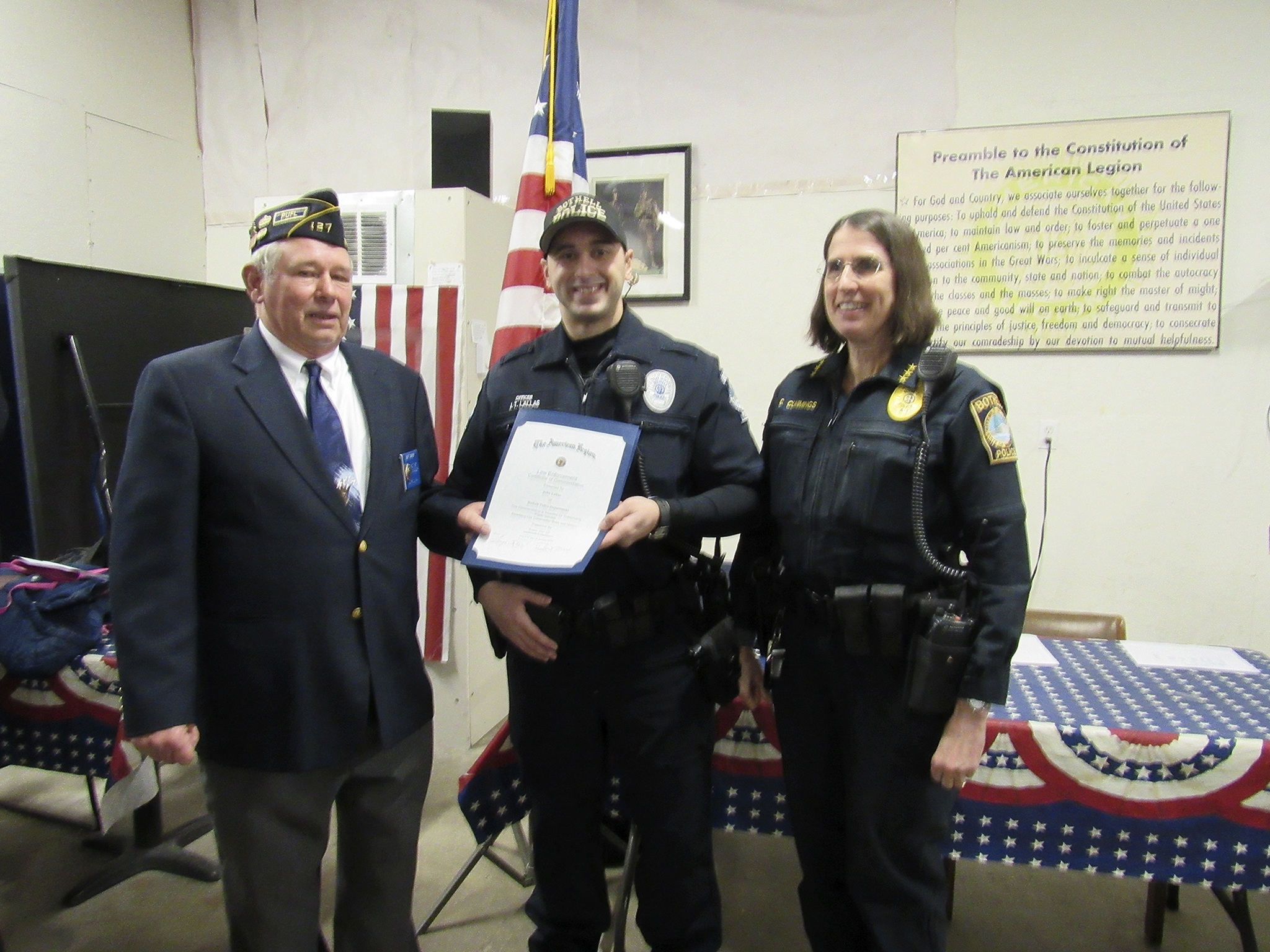 Bothell American Legion names police officer of the year | Bothell ...