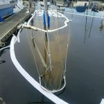 Sailboat sinks in Kenmore marina