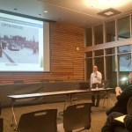 Kenmore Capital Projects Manager John Vicente gives a presentation during an open house for the West Sammamish River Bridge replacement project on Jan. 26 at Kenmore City Hall. CATHERINE KRUMMEY/Kenmore Reporter