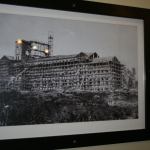 A photo of the building being constructed in the 1930s is on display inside St. Edward Seminary. CATHERINE KRUMMEY / Kenmore Reporter