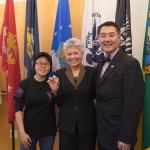 The University of Washington&rsquo;s Bothell campus expanded veteran services on Thursday. Pictured: UW Bothell Student Veterans Association Vice President May Azcarraga, Washington State Department of Veterans Affairs Director Lourdes E. &ldquo;Alfie&rdquo; Alvarado-Ramos, UW Bothell Chancellor and Navy veteran Wolf Yeigh. UW BOTHELL/Courtesy photo
