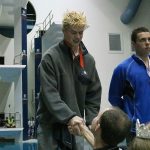 Inglemoor&rsquo;s Alex Crotteau finished second in the 50 freestyle in Federal Way on Feb. 18. Joe Livarchik/Mercer Island Reporter