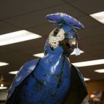 A parrot statue is seen at Not Just Antiques. CATHERINE KRUMMEY / Bothell Reporter
