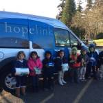 Students at Evergreen Academy Preschool in Bothell collected more than 1,000 toiletry items to benefit local nonprofit organization Hopelink. Contributed photo