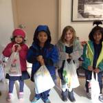 Evergreen Academy Preschool students in Bothell collect toiletry items for Hopelink