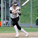 Inglemoor&rsquo;s Hannah Shimek batted 2-for-4, swinging for a double, a triple and four RBI against the Skyline Spartans on Thursday at Skyline High School. The Vikings beat the Spartans 7-6 (photo courtesy of Kelli DeKay).