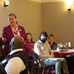 Northshore School District Superintendent Dr. Michelle Reid speaks at a Greater Bothell Chamber of Commerce luncheon. SAMANTHA PAK, Bothell Reporter