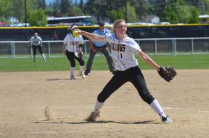 Inglemoor&rsquo;s Mackenzie DeKay fires away at state. Courtesy of Kelli DeKay