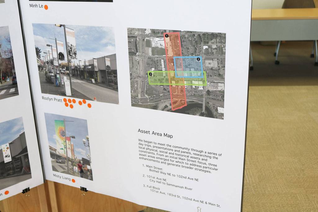 The University of Washington architecture students worked in three teams to create ideas for enhancements. CATHERINE KRUMMEY / Bothell Reporter