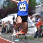 Bothell&rsquo;s Lauren Stavig competes in the long jump. Courtesy of Greg Nelson