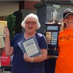 In the special needs (small bus) category at the regional Road-e-o competition, the team of Gail Fox and Shana Wickline, both Northshore School District drivers, took first place. Courtesy photo