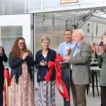 Bastyr University and other local officials participate in a ribbon-cutting ceremony for the college&rsquo;s new greenhouse. CATHERINE KRUMMEY / Bothell-Kenmore Reporter