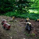 Ian Terry / The Herald Kids toys resemble a scene from nearby housing development construction near the Songaia community in Bothell. Photo taken on 06012017
