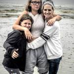 Mikayla Sorenson (center) with her younger sister Mikenzie Sorenson(left) and mother Michele Johnson. Courtesy Photo