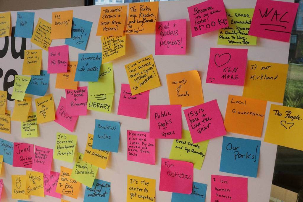 Various &ldquo;love notes&rdquo; people left throughout the event. Megan Campbell, Bothell/Kenmore Reporter