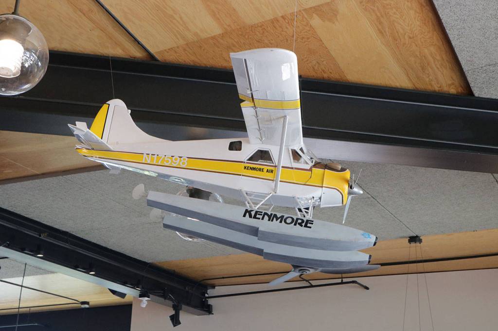 The Hangar features a sea plane hanging from the ceiling. Megan Campbell, Bothell/Kenmore Reporter