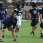 Cedar Park Christian head coach Butch Goncharoff eyes his players during a recent practice. Andy Nystrom, Bothell/Kenmore Reporter